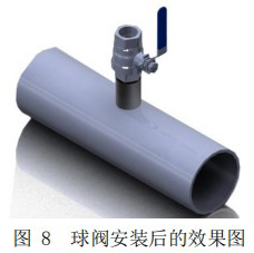 甲烷熱式氣體質(zhì)量流量計(jì)球閥安裝效果圖